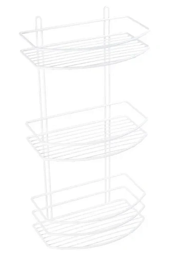 Полка Fixsen, FX-720W-3 овальная трехэтажная белая Полка Fixsen, FX-720W-3 овальная трехэтажная белая
