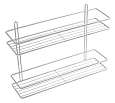 Полка Fixsen, FX-730-2 прямая двухэтажная хром Полка Fixsen, FX-730-2 прямая двухэтажная хром