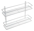 Полка Fixsen, FX-730-2 прямая двухэтажная хром Полка Fixsen, FX-730-2 прямая двухэтажная хром