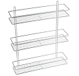 Полка Fixsen, FX-730-3 прямая трехтажная хром Полка Fixsen, FX-730-3 прямая трехтажная хром