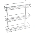 Полка Fixsen, FX-730-3 прямая трехтажная хром Полка Fixsen, FX-730-3 прямая трехтажная хром