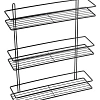 Полка Fixsen, FX-730B-3 прямая трехэтажная черная Полка Fixsen, FX-730B-3 прямая трехэтажная черная
