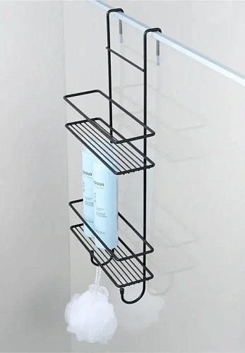 Полка Fixsen, FX-740B-2 для душевой кабины двухэтажная черная Полка Fixsen, FX-740B-2 для душевой кабины двухэтажная черная