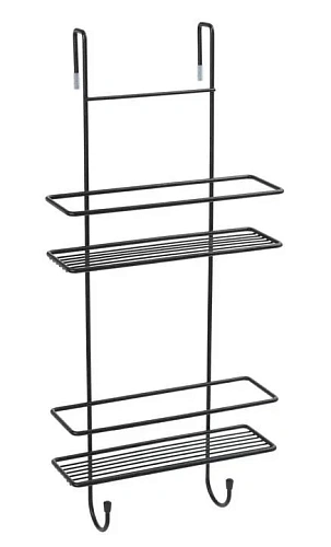 Полка Fixsen, FX-740B-2 для душевой кабины двухэтажная черная Полка Fixsen, FX-740B-2 для душевой кабины двухэтажная черная