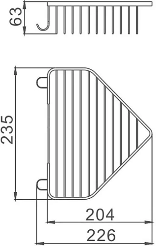Полка Haiba HB335 угловая Полка Haiba HB335 угловая