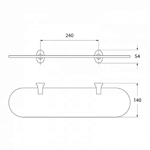 Полка IDDIS Leaf (LEASBG0I44) стекло Полка IDDIS Leaf (LEASBG0I44) стекло