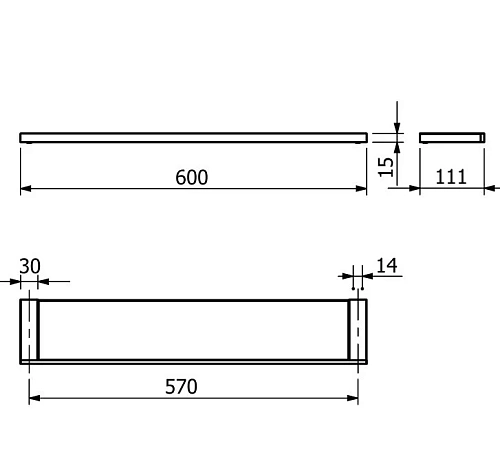 Полка Kludi VELA C 3197353 белый матовый Полка Kludi VELA C 3197353 белый матовый