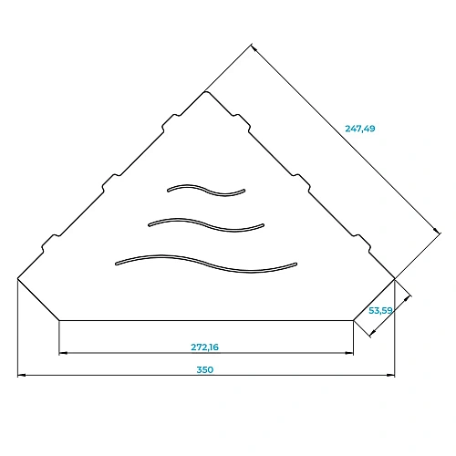 Полка RGW MT-03B 49279903-04 Полка RGW MT-03B 49279903-04