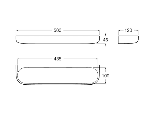 Полка Roca Onda 3870Z0000 Полка Roca Onda 3870Z0000