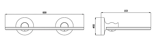 Полка Rush Crete CR35610 60 см Полка Rush Crete CR35610 60 см