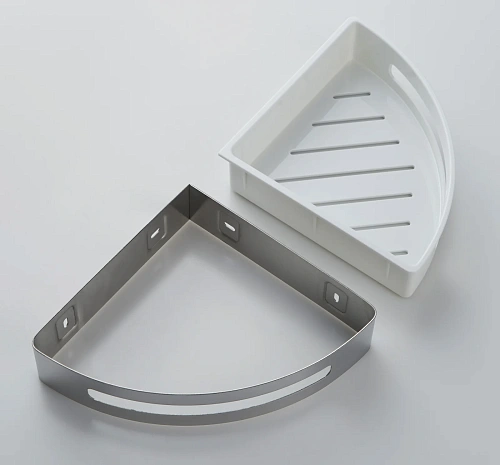 Полка Timo Luiro 18577/13 угловая, никель Полка Timo Luiro 18577/13 угловая, никель