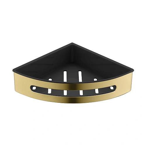 Полка Timo Luiro 18577/17 угловая, золото матовое Полка Timo Luiro 18577/17 угловая, золото матовое