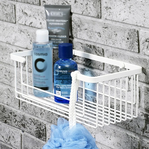 Полка WasserKRAFT K-711WHITE металлическая белый Полка WasserKRAFT K-711WHITE металлическая белый