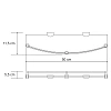 Полка WasserKRAFT Kammel K-8344 (ранее К-8324) стеклянная с бортиком хром Полка WasserKRAFT Kammel K-8344 (ранее К-8324) стеклянная с бортиком хром