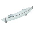 Полка WasserKRAFT Kammel K-8344 (ранее К-8324) стеклянная с бортиком хром Полка WasserKRAFT Kammel K-8344 (ранее К-8324) стеклянная с бортиком хром