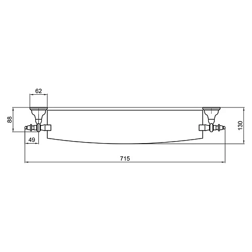 Полка Webert Ottocento AM500701065 Полка Webert Ottocento AM500701065