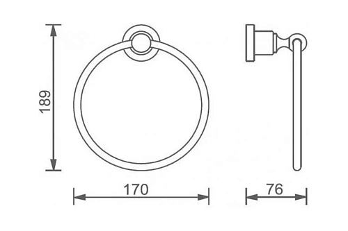 Полотенцедержатель Aquanet 3880 Полотенцедержатель Aquanet 3880