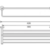 Полотенцедержатель Aquanet 4562MB (60 см) Полотенцедержатель Aquanet 4562MB (60 см)