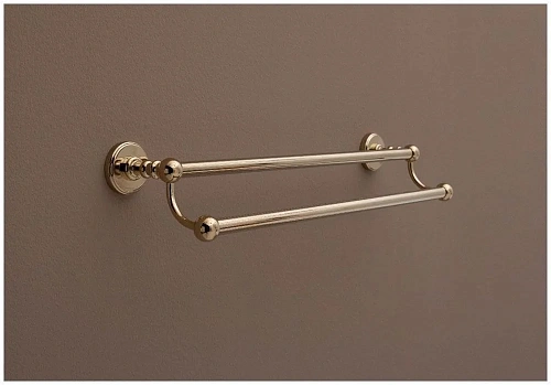 Полотенцедержатель Aquanet 4618D, золото (45 см, двухрядный) Полотенцедержатель Aquanet 4618D, золото (45 см, двухрядный)