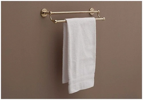 Полотенцедержатель Aquanet 4618D, золото (45 см, двухрядный) Полотенцедержатель Aquanet 4618D, золото (45 см, двухрядный)