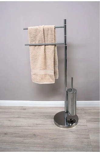 Полотенцедержатель Aquanet 8060 (напольный, с ершиком) Полотенцедержатель Aquanet 8060 (напольный, с ершиком)