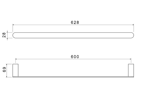 Полотенцедержатель Aquatek ЛИРА AQ4414CR хром Полотенцедержатель Aquatek ЛИРА AQ4414CR хром