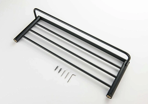 Полотенцедержатель Aquatek ЛИРА AQ4415MB черный матовый Полотенцедержатель Aquatek ЛИРА AQ4415MB черный матовый