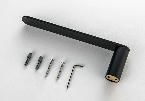 Полотенцедержатель Aquatek ЛИРА AQ4419MB черный матовый Полотенцедержатель Aquatek ЛИРА AQ4419MB черный матовый