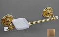 Полотенцедержатель ART&MAX BAROCCO CRYSTAL AM-2057P-Br-C с мыльницей, бронза Полотенцедержатель ART&MAX BAROCCO CRYSTAL AM-2057P-Br-C с мыльницей, бронза