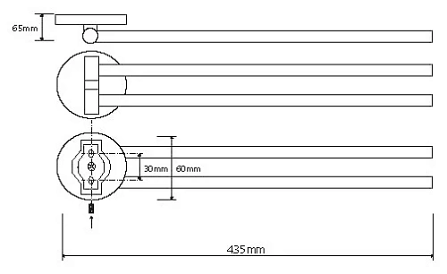 Полотенцедержатель Bemeta ALFA 102404101 Полотенцедержатель Bemeta ALFA 102404101