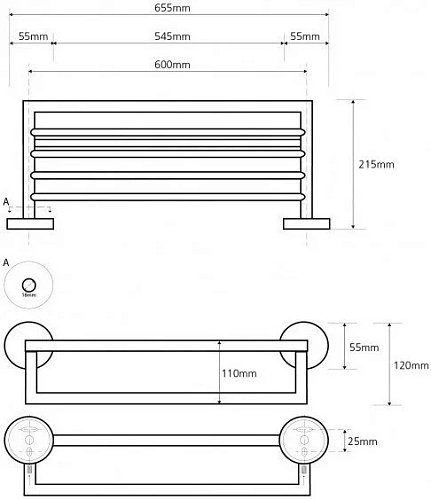 Полотенцедержатель Bemeta NEO 104205075 Полотенцедержатель Bemeta NEO 104205075