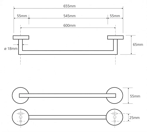 Полотенцедержатель Bemeta OMEGA 104204042 Полотенцедержатель Bemeta OMEGA 104204042