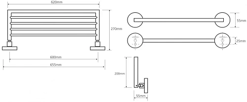Полотенцедержатель Bemeta OMEGA 104205152 Полотенцедержатель Bemeta OMEGA 104205152