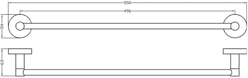 Полотенцедержатель Bemeta RAWELL 104104282 Полотенцедержатель Bemeta RAWELL 104104282
