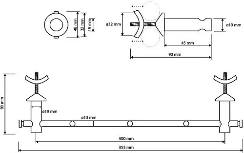Полотенцедержатель Bemeta RAWELL 134504222 Полотенцедержатель Bemeta RAWELL 134504222