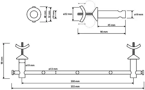 Полотенцедержатель Bemeta RAWELL 134504225 Полотенцедержатель Bemeta RAWELL 134504225