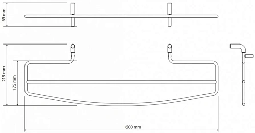 Полотенцедержатель Bemeta RAWELL 134504235 Полотенцедержатель Bemeta RAWELL 134504235