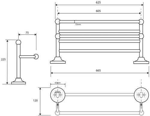 Полотенцедержатель Bemeta RETRO 144102097 Полотенцедержатель Bemeta RETRO 144102097