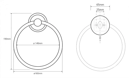 Полотенцедержатель Bemeta RETRO 144104067 Полотенцедержатель Bemeta RETRO 144104067