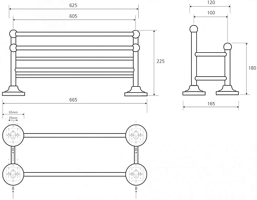 Полотенцедержатель Bemeta RETRO 144202258 Полотенцедержатель Bemeta RETRO 144202258