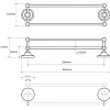 Полотенцедержатель Bemeta RETRO 144204238 Полотенцедержатель Bemeta RETRO 144204238