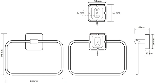 Полотенцедержатель Bemeta TASI 154104062 Полотенцедержатель Bemeta TASI 154104062