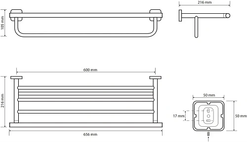 Полотенцедержатель Bemeta TASI 154105262 Полотенцедержатель Bemeta TASI 154105262