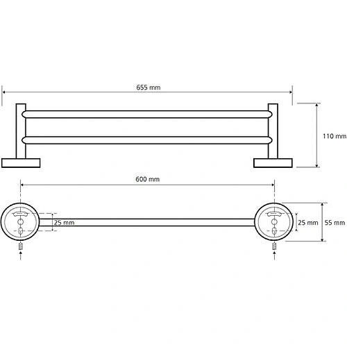 Полотенцедержатель Bemeta TREND-I 104104058 Полотенцедержатель Bemeta TREND-I 104104058