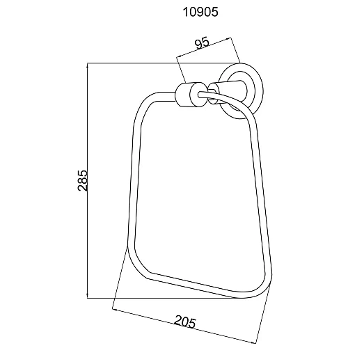 Полотенцедержатель Boheme MURANO 10905-CH-CR CHROME (шоколад) Полотенцедержатель Boheme MURANO 10905-CH-CR CHROME (шоколад)