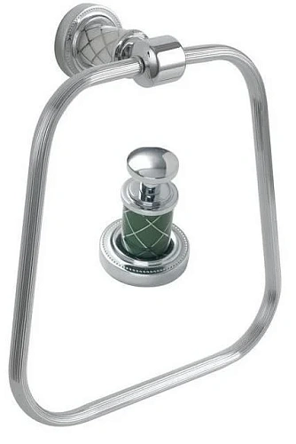 Полотенцедержатель Boheme MURANO 10905-GR-CR CHROME (бирюзовое) Полотенцедержатель Boheme MURANO 10905-GR-CR CHROME (бирюзовое)