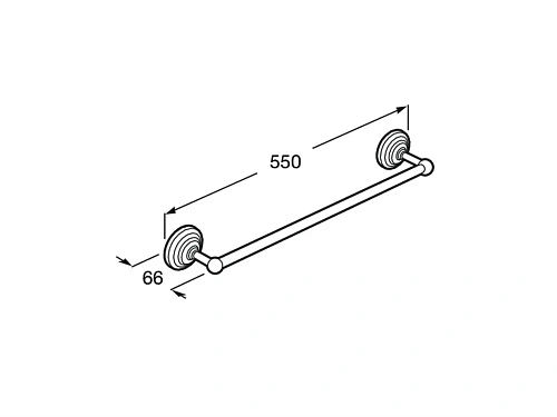 Полотенцедержатель Carmen прямой 817003001 Полотенцедержатель Carmen прямой 817003001