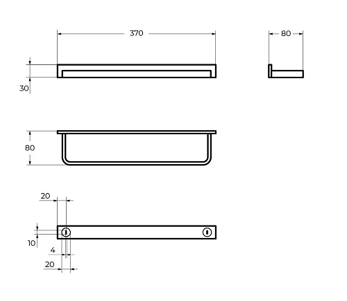 Полотенцедержатель CEZARES MAXIMA CZR-F-8912A хром Полотенцедержатель CEZARES MAXIMA CZR-F-8912A хром