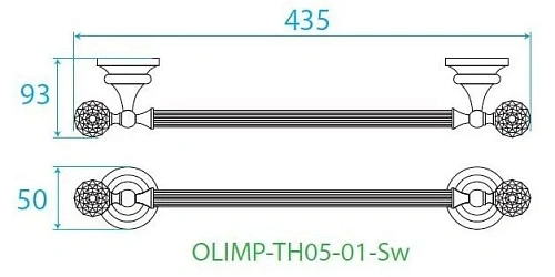 Полотенцедержатель CEZARES OLIMP-TH05 бронза-Swarovski 40 см OLIMP-TH05-02-Sw Полотенцедержатель CEZARES OLIMP-TH05 бронза-Swarovski 40 см OLIMP-TH05-02-Sw