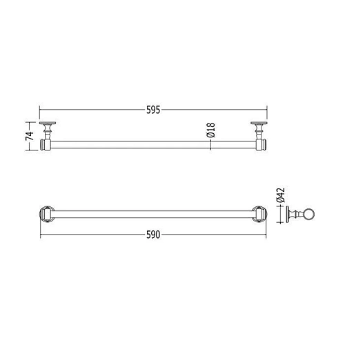 Полотенцедержатель Devon&Devon First Class DD33370OT, светлое золото Полотенцедержатель Devon&Devon First Class DD33370OT, светлое золото